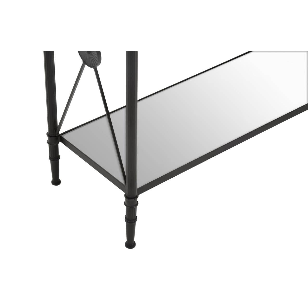 Izelle Console Table With Black Finish Frame Izelle Console Table With Black Finish Frame