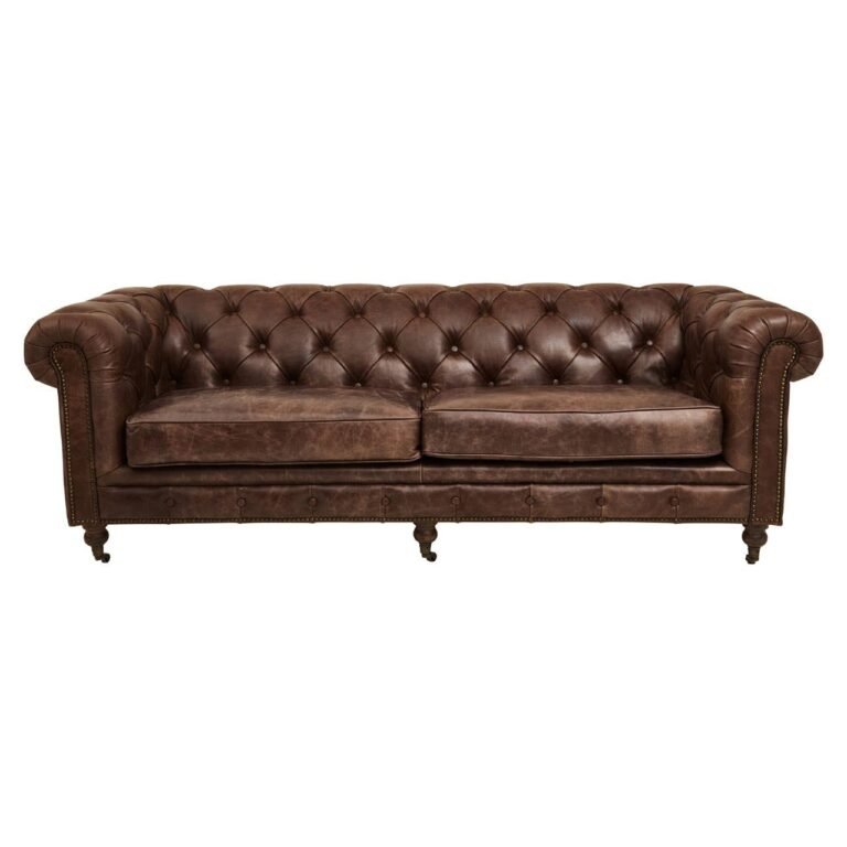 Albermarle Brown Leather Sofa