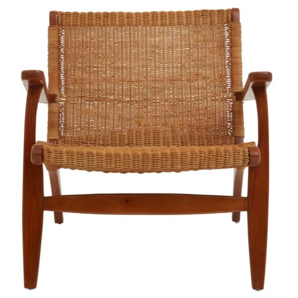 Eversley Woven Chair In Brown Natural Rattan - Image 2