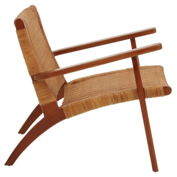 Eversley Woven Chair In Brown Natural Rattan - Image 3