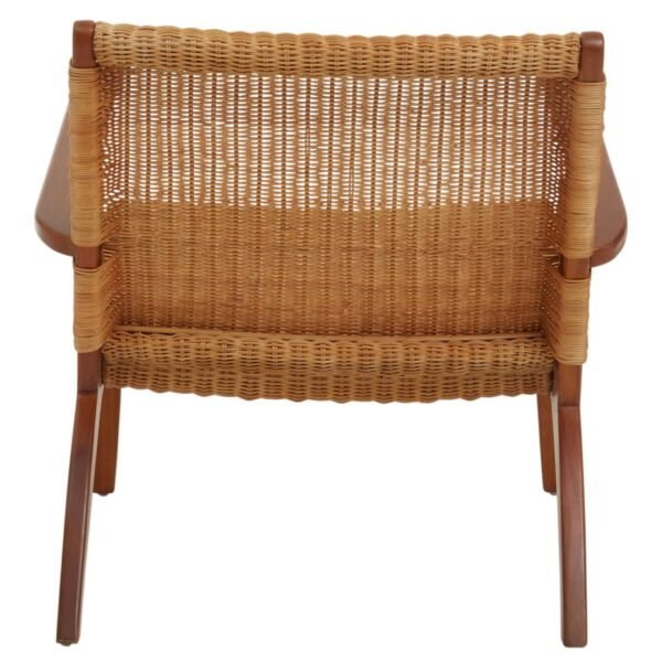 Eversley Woven Chair In Brown Natural Rattan - Image 4