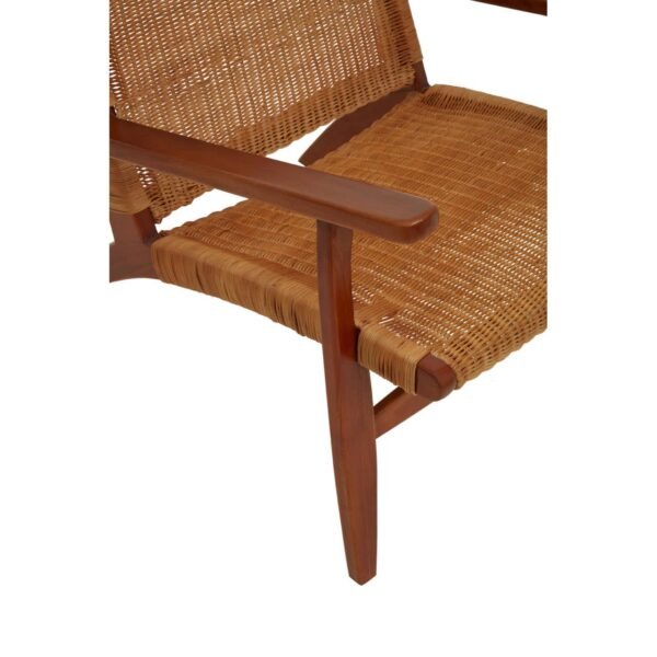 Eversley Woven Chair In Brown Natural Rattan - Image 6