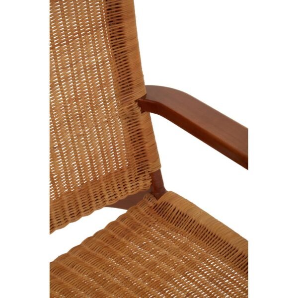 Eversley Woven Chair In Brown Natural Rattan - Image 7