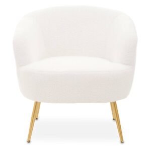 Axiom Curved Armchair With Gold Finish Legs