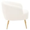 Axiom Curved Armchair With Gold Finish Legs - Image 4