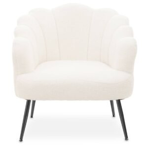 Axiom Seashell Black Finish Armchair