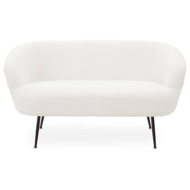 Axiom Two Seat Sofa With Black Finish Legs