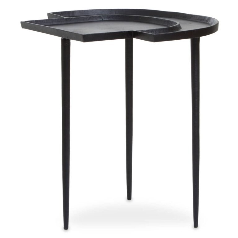 Mbok Black Nickle Top Side Table