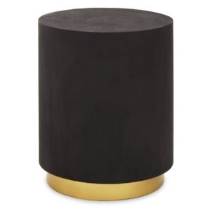 Longford Black And Gold Concrete Look Coffee Table