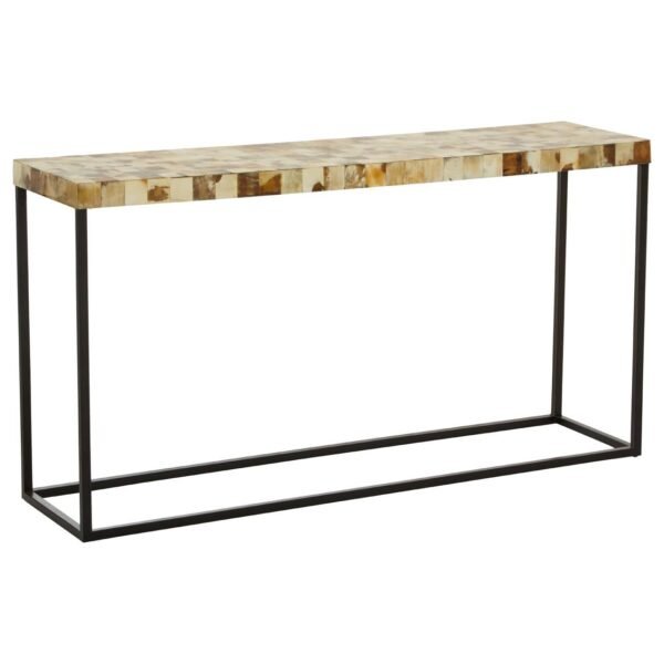 Pattern Cream Shell Console Table - Image 2