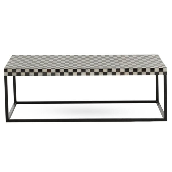 Pattern Assorted Shell Rectangle Coffee Table