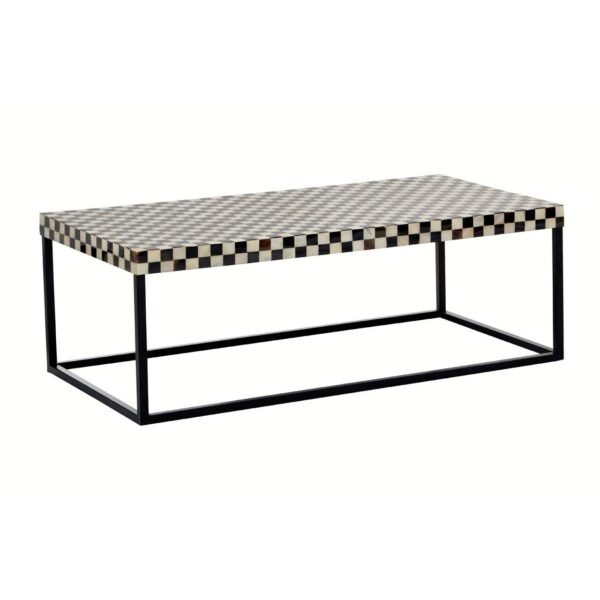 Pattern Assorted Shell Rectangle Coffee Table - Image 2