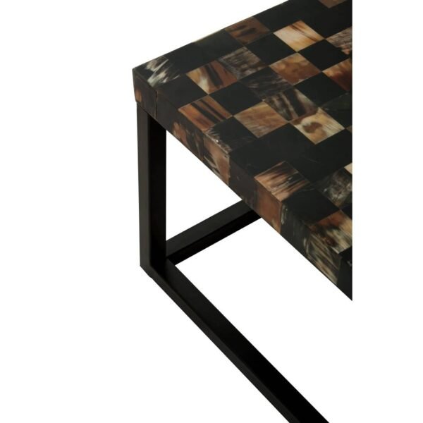 Pattern Black Shell Square Coffee Table - Image 6