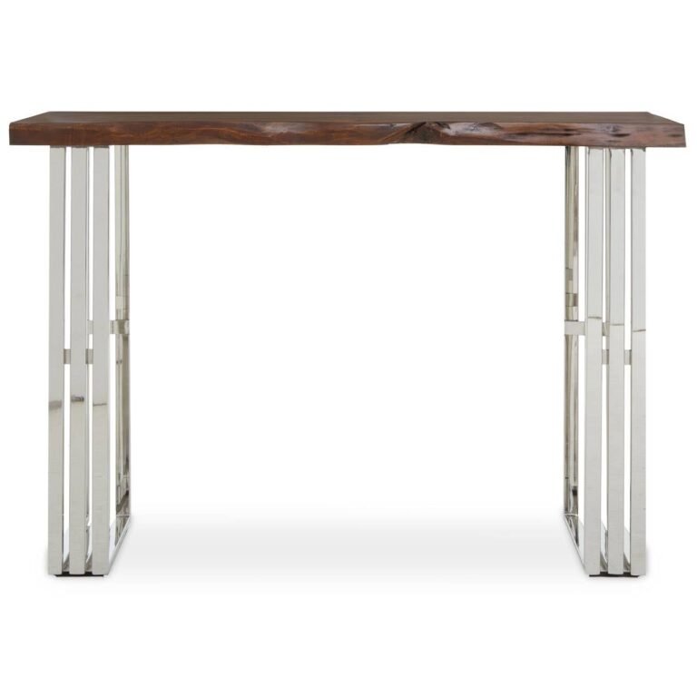 Kie Natural And Silver Console Table