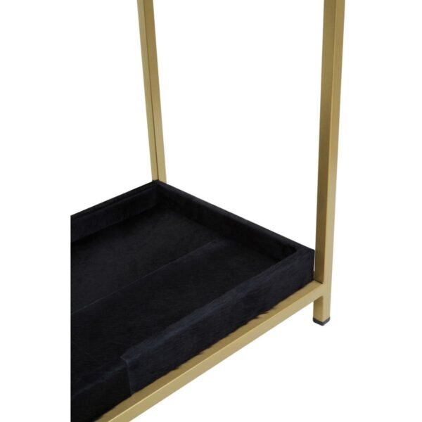 Regents Townhouse Hair On Hide Black And Gold Console Table - Image 10