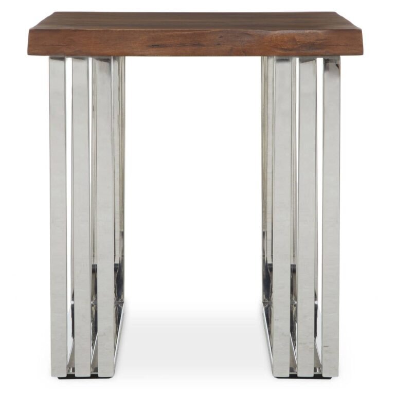 Kie Natural And Silver Small Console Table