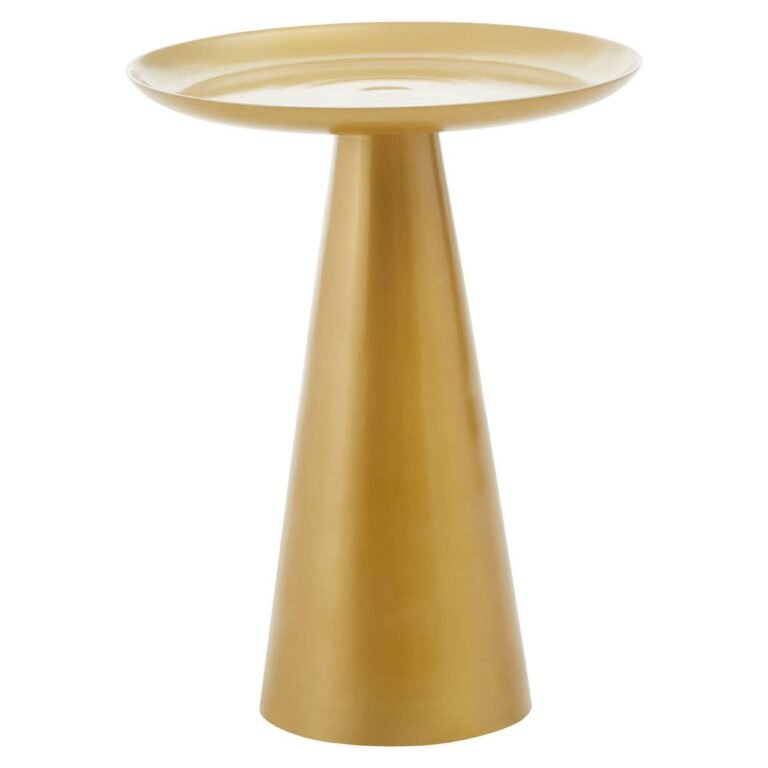Aliet Gold Round Side Table
