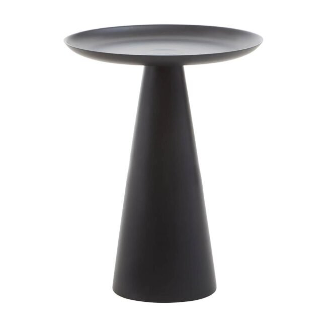 Aliet Black Round Side Table