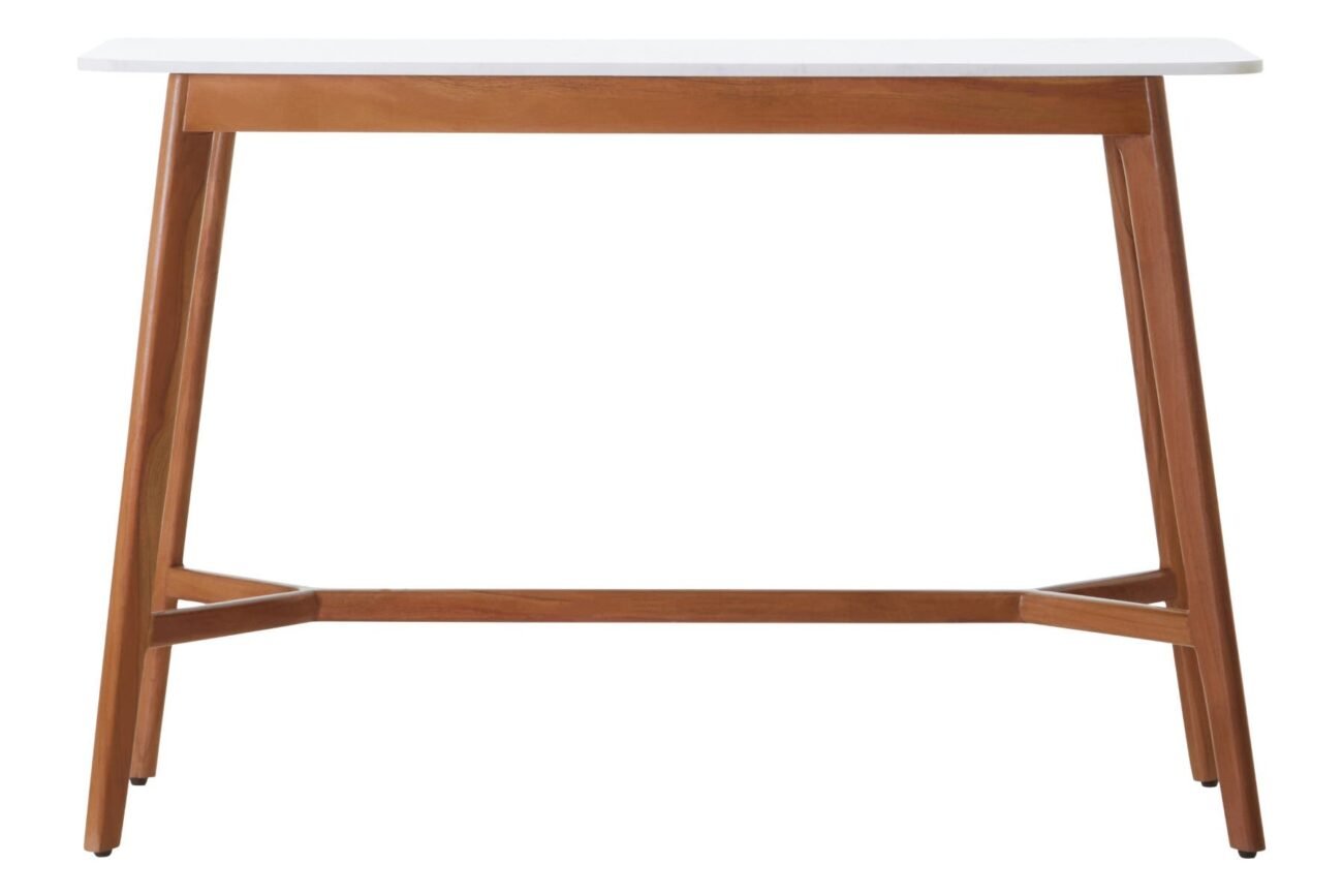 Lisbury White Marble Console Table Lisbury White Marble Console Table