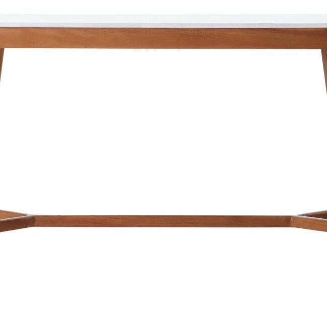 Lisbury White Marble Console Table