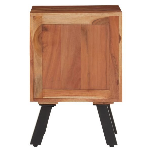 Ashley Three Drawer Acacia Side Table - Image 5