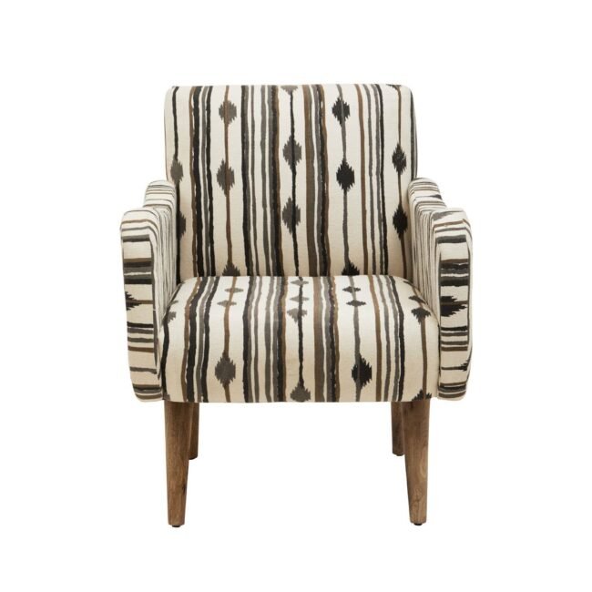 Fena Armchair With Straight Arms