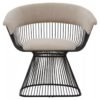 Aiste Mink and Black Velvet Chair