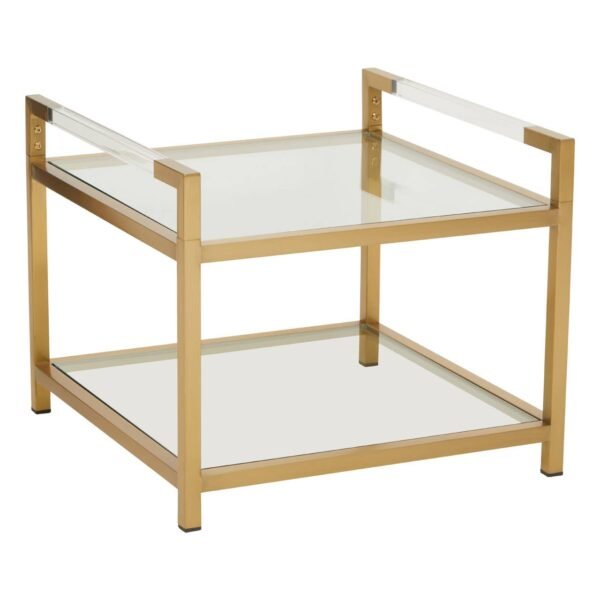 Aiste Matte Gold End Table - Image 2