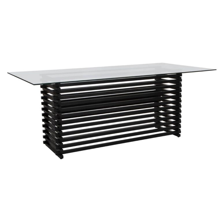 Aiste Matte Black Dining Table