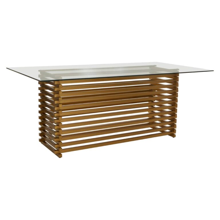 Aiste Matte Gold Dining Table
