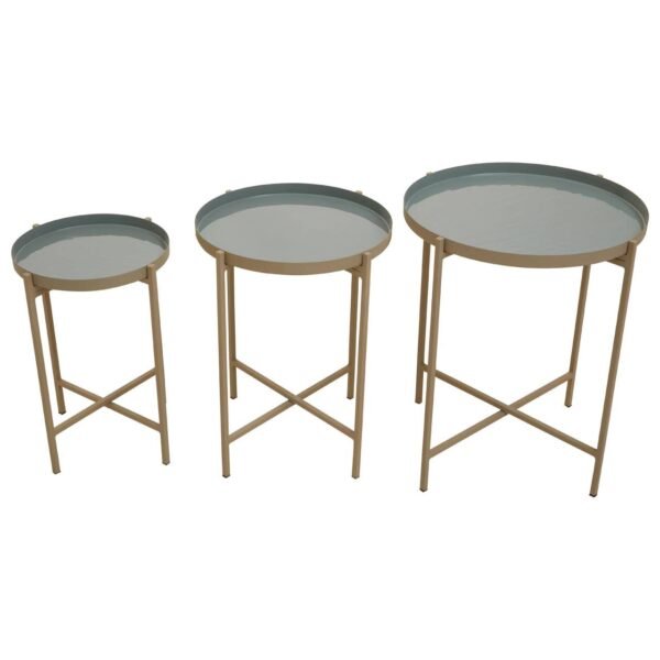 Bou Set Of Three Side Table With Cross Legs - Image 2