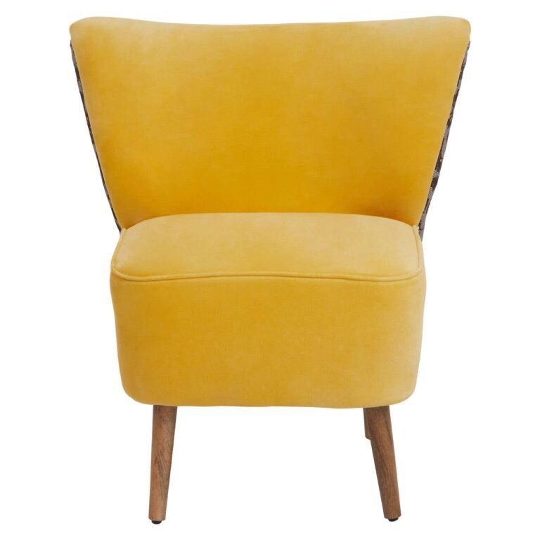 Fena Yellow Print Chair