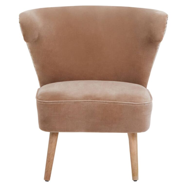 Fena Brown Linen Chair