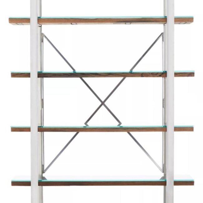 Balmoral Natural Wood Four Tier Shelf Unit