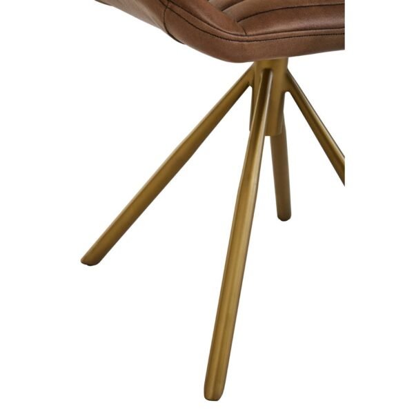 Olk Buffalo Brown Leather Foot Stool - Image 6