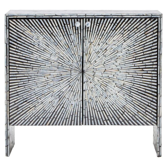 Pattern Mother Of Pearl Cabinet