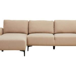 Ockley 3 Seat Natural Fabric Right Chaise Sofa