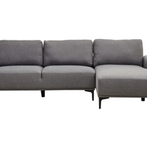 Ockley 3 Seat Grey Fabric Left Chaise Sofa