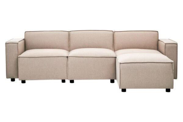 Lousey Natural Fabric Armless Sofa - Image 10