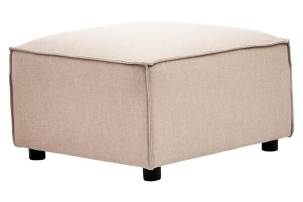 Lousey Natural Fabric Sofa Ottoman - Image 2