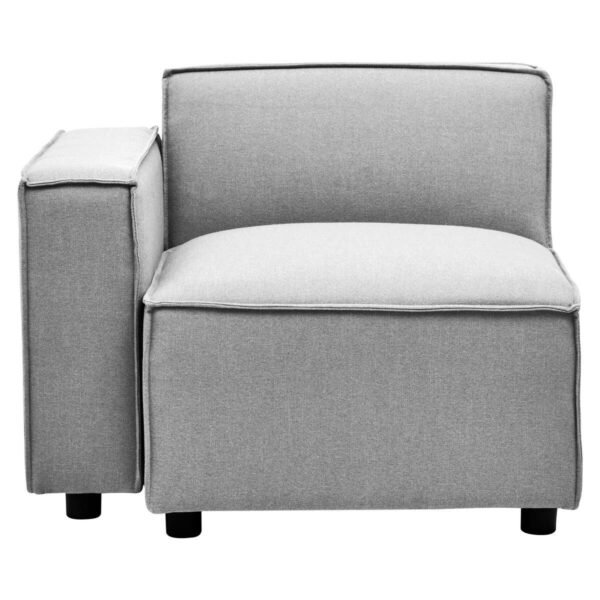 Lousey Grey Fabric Right Arm Sofa