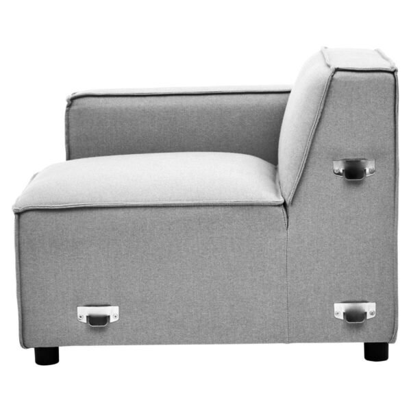 Lousey Grey Fabric Right Arm Sofa - Image 5