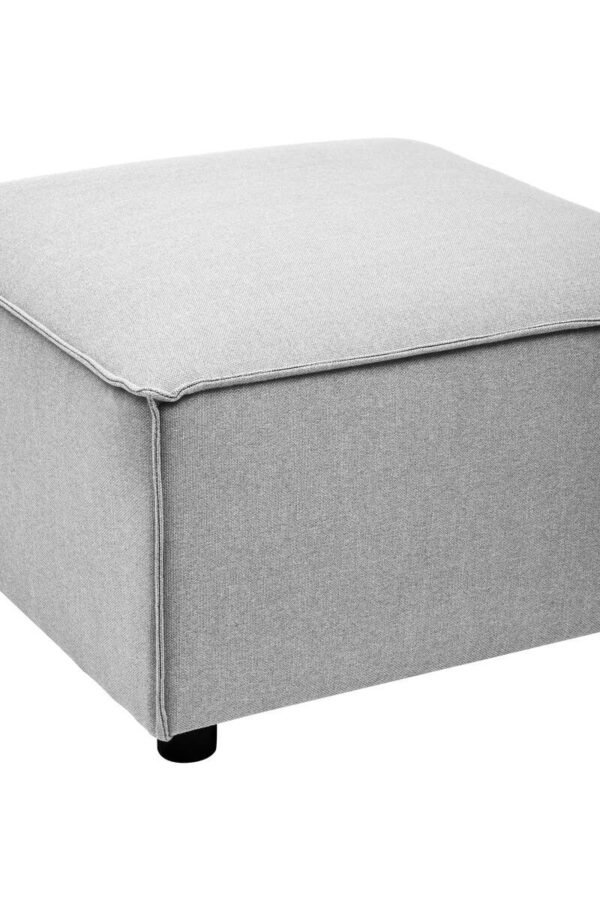 Lousey Grey Fabric Sofa Ottoman - Image 3