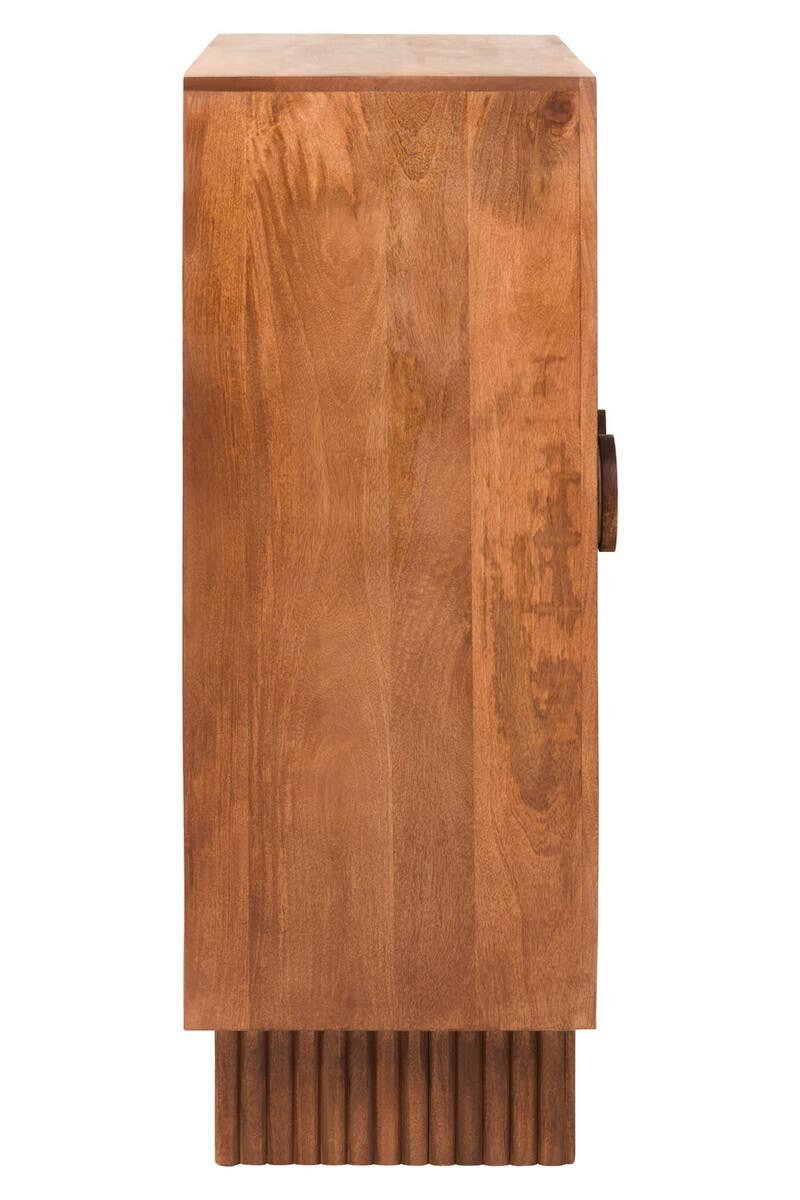 Graans Two Door Mango Wood Carved Cabinet Graans Two Door Mango Wood Carved Cabinet