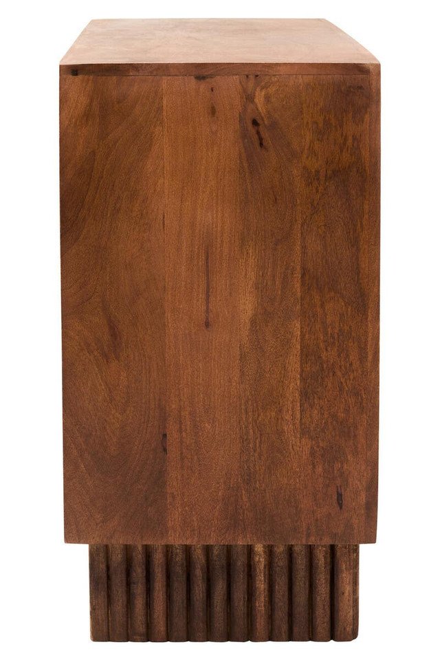 Graans Two Door Mango Wood Carved Cabinet Graans Two Door Mango Wood Carved Cabinet