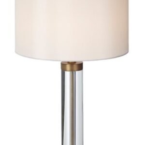 Dale Crystal and Antique brass table lamp
