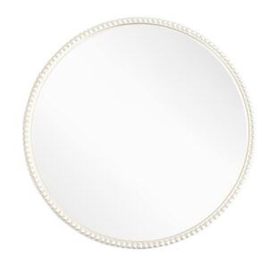 Lilly Silver Finish Large Round Mirror