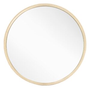 Lilly Champagne Finish Large Round Mirror