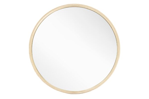 Lilly Champagne Finish Large Round Mirror