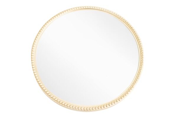 Lilly Champagne Finish Small Round Mirror